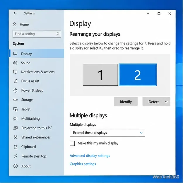 Как установить разное разрешение для нескольких мониторов в Windows 10