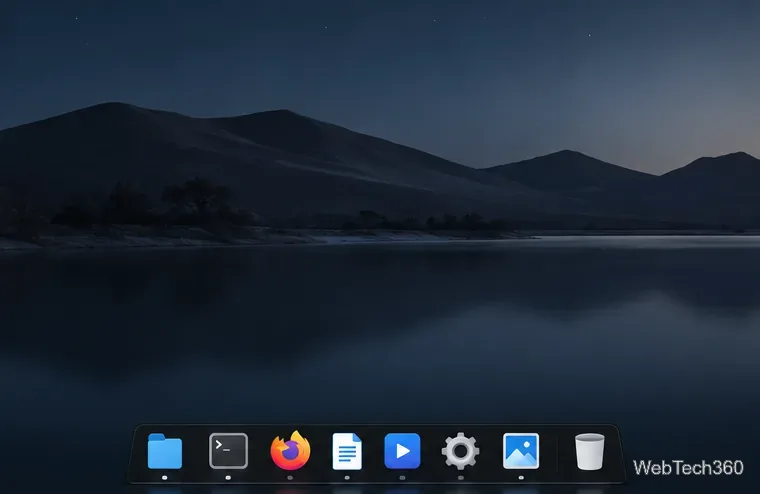 Cairo-Dock displayed as a row of application icons along the bottom edge of a Linux desktop.