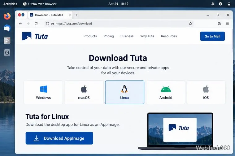 How to Set Up Tutanota Mail on Linux with Tuta’s Desktop App