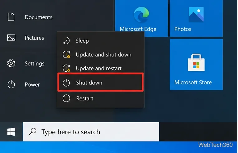Как выключить Windows 10 без установки обновлений