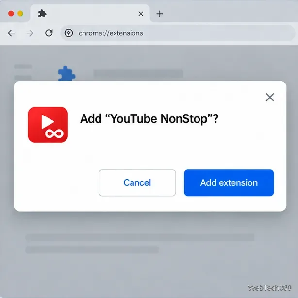 Caseta de dialog de confirmare a instalării extensiei Chrome cu butonul Adăugare extensie vizibil.