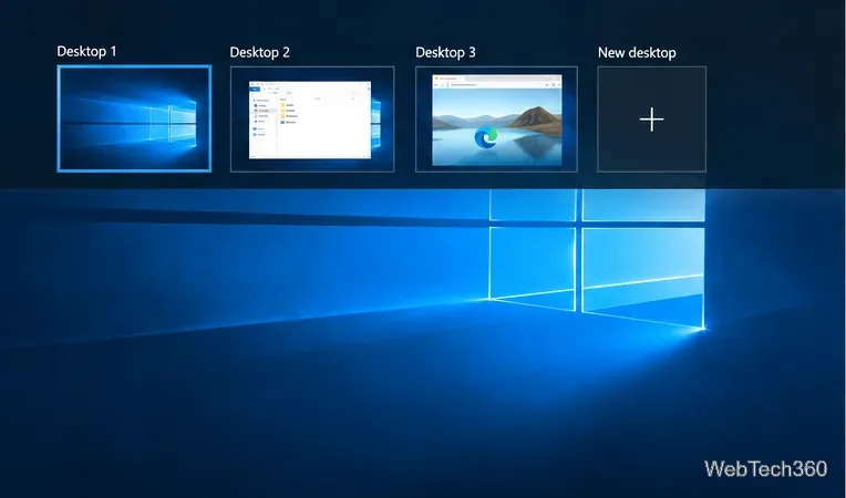 Comment passer au bureau suivant ou précédent depuis la barre d'état système sous Windows 10