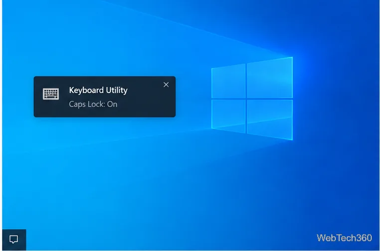 Cómo desactivar las notificaciones de Bloq Mayús en Windows 10