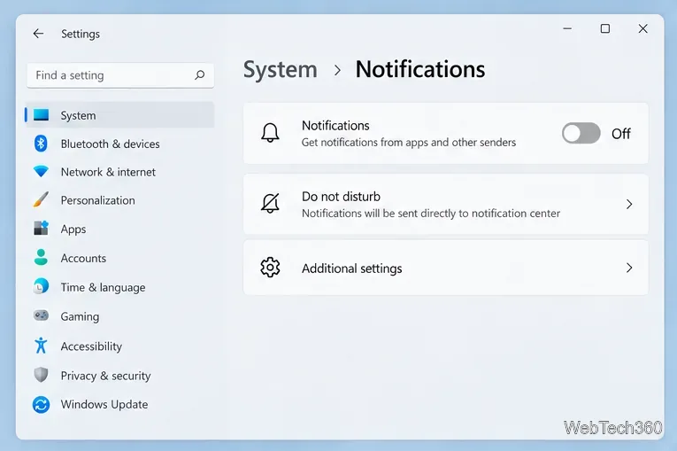 Como desativar as notificações no Windows 11