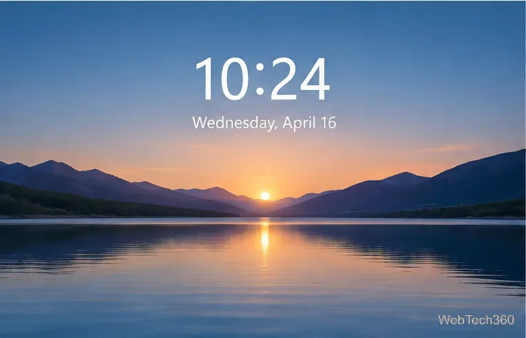 Экран блокировки Windows отображается перед выключением экрана после бездействия.