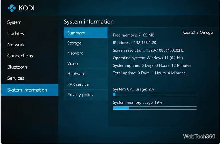 Как обновить Kodi до последней версии в Windows