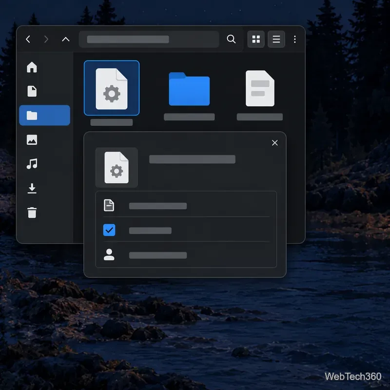 Administrador de archivos de Linux con una AppImage seleccionada y la casilla de verificación de permisos de ejecución habilitada.