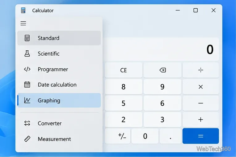 Windows 10の電卓でグラフモードを使用する方法
