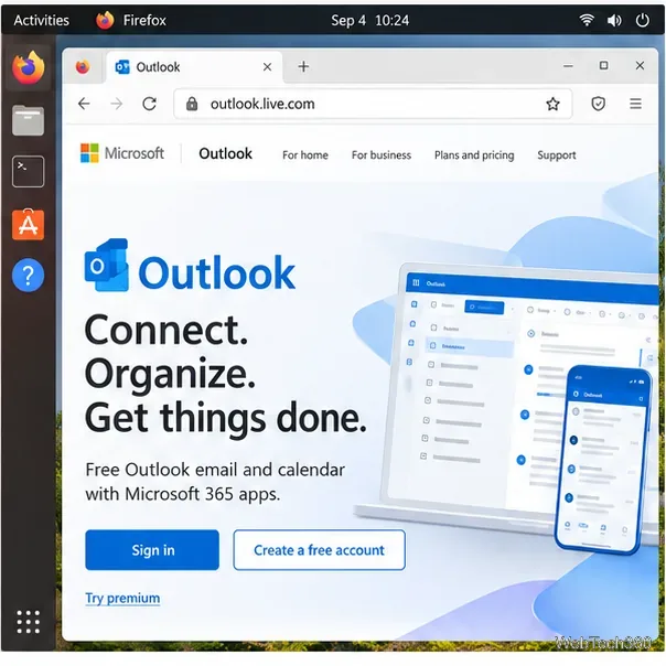 Comment utiliser Outlook Email sous Linux dans un navigateur