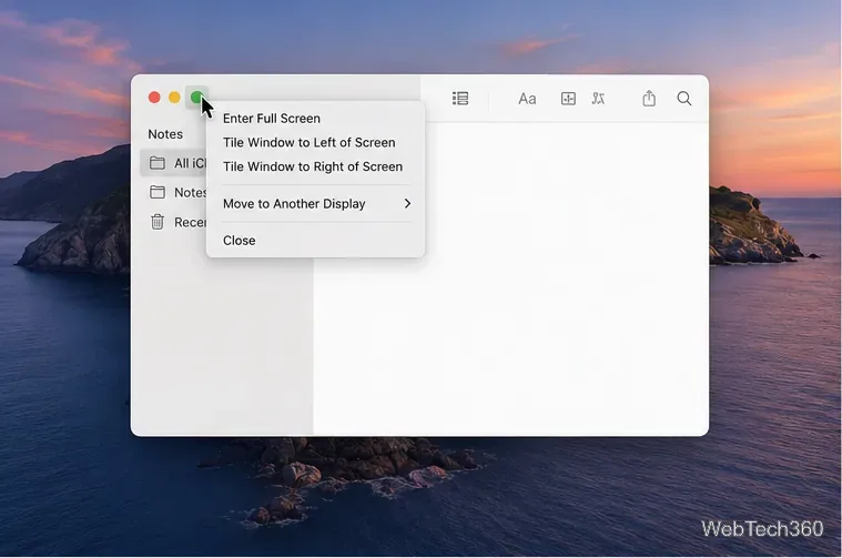 Macで分割画面を使用する方法：2つのアプリを並べて表示する
