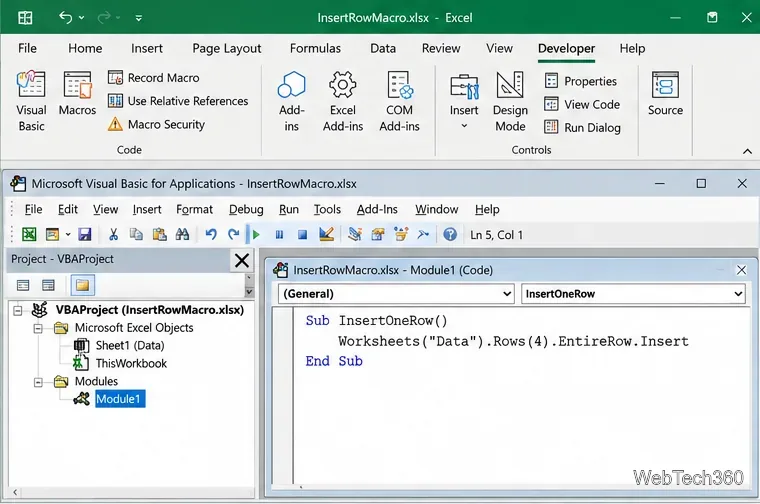 Como usar VBA para inserir linhas no Excel: 3 métodos confiáveis