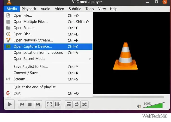 LinuxでVLCを使ってウェブカメラの映像を見る方法