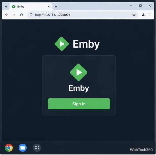 Как смотреть Emby на ChromeOS в Chrome