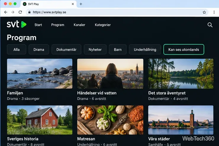 Comment regarder la télévision suédoise depuis l'étranger : SVT Play, TV4 Play et plus encore