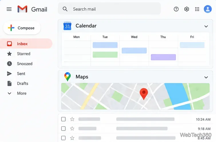 Firefox 用統合受信ボックス: Gmail 内で Google アプリにアクセスできます