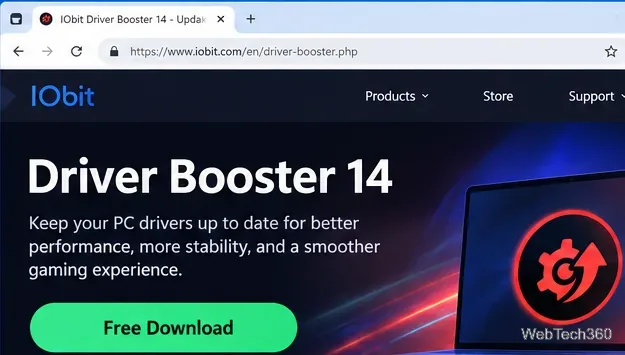 IObit Driver Boosterのダウンロードとセットアップ：Driver Boosterは安全ですか？
