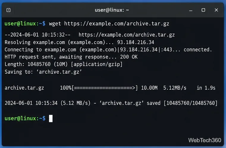 Linux: come scaricare un file da un URL tramite terminale