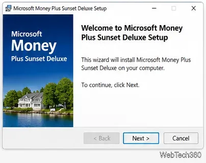 Microsoft Money en Windows 10: Cómo usar Money Plus Sunset Deluxe