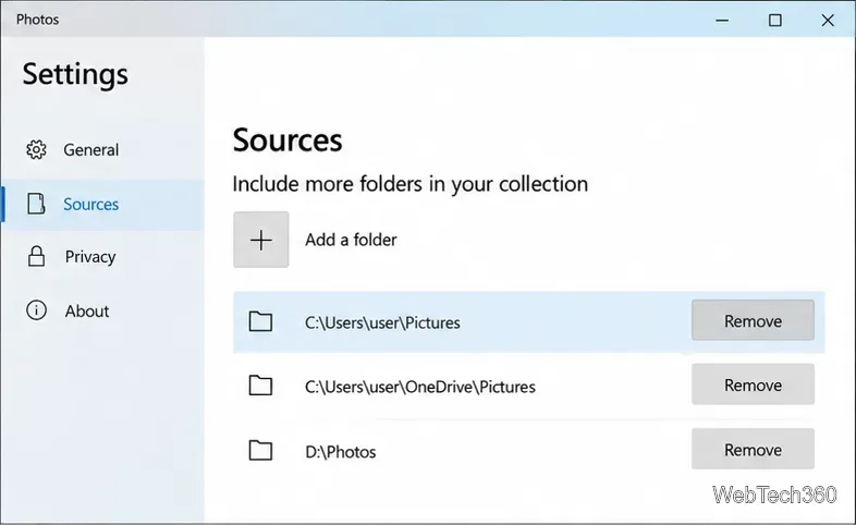 Microsoft Storeに掲載されているMicrosoft Photosの商品ページ(インストールボタンが表示されている状態)。