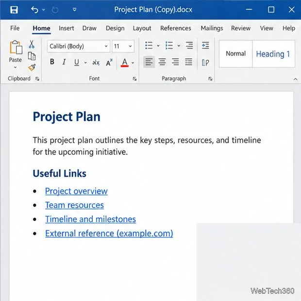 Verificator de linkuri defecte Microsoft Word: Găsiți și remediați linkuri defecte