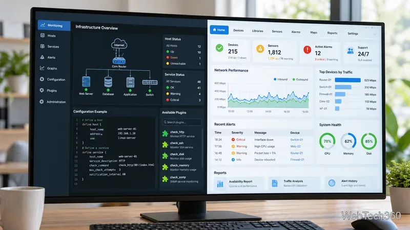 Interfacce di monitoraggio affiancate che illustrano controlli open-source configurabili e una dashboard gestita e intuitiva.
