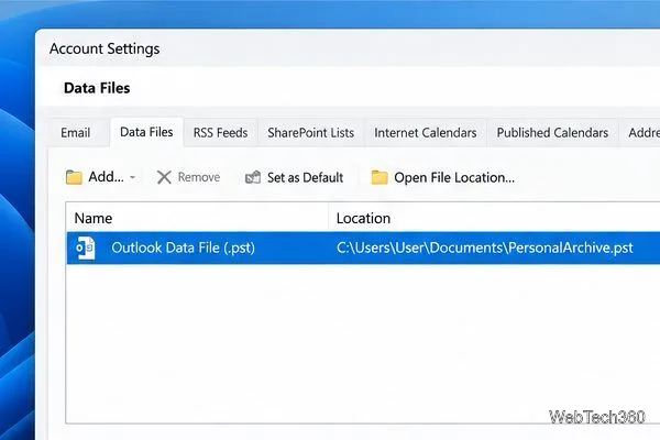 Nucleus Kernelを使用してOutlook PSTファイルのパスワードを復元する