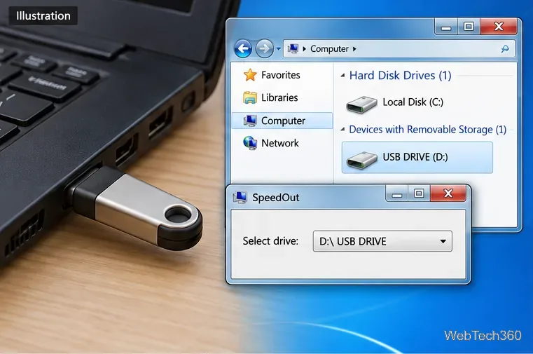 SpeedOut：USBメモリと外付けHDDの読み書き速度を確認する方法