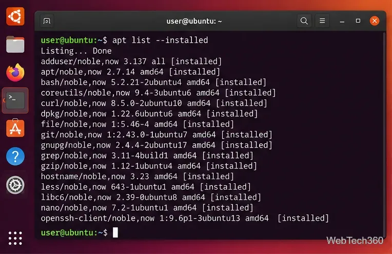 Ubuntu: come elencare i pacchetti installati