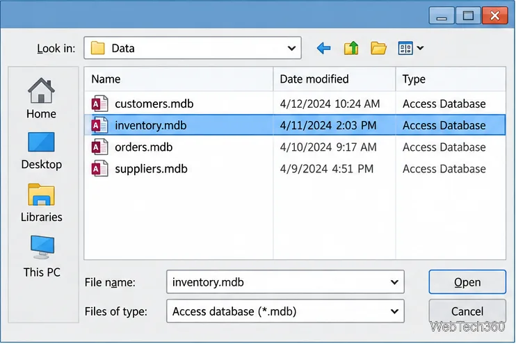 Visualizzare e modificare le tabelle del database Access senza Microsoft Access