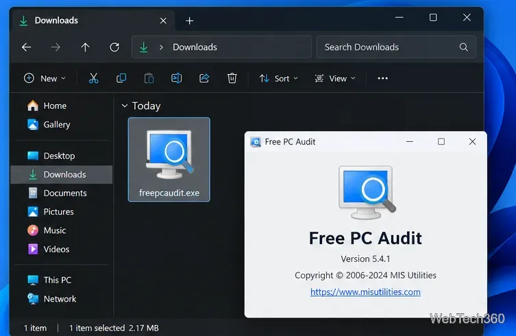無料のPC監査でシステム、ソフトウェア、ハードウェアの詳細を確認できます