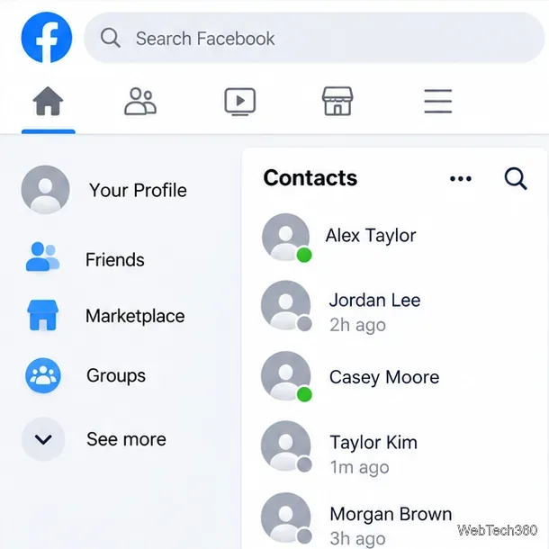 Que signifie le point vert sur Facebook et Messenger ?