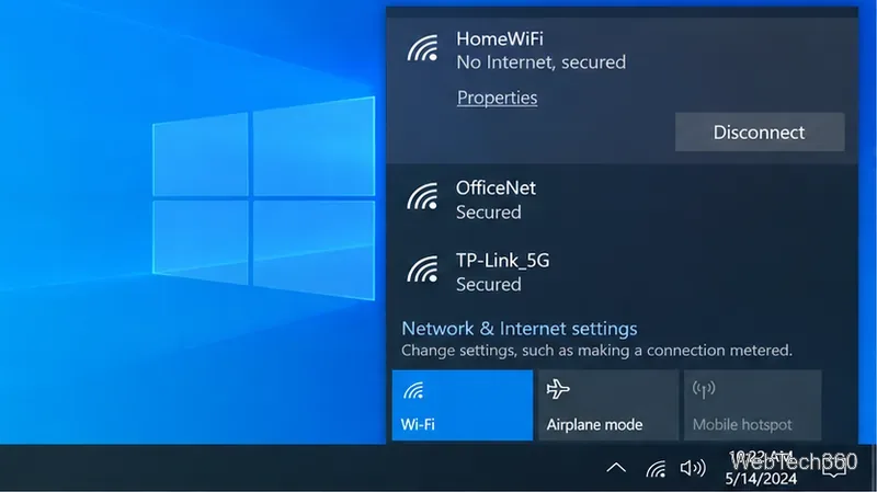 В Windows 10 у Wi-Fi отсутствует действительная IP-конфигурация: как это исправить.