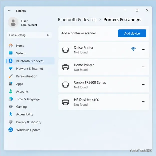 O Windows 11 não consegue encontrar sua impressora? 5 soluções para tentar.