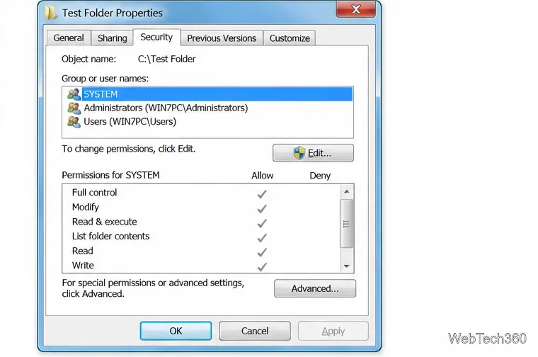 Windows 7 Erişim Engellendi: İzin ve Sahiplik